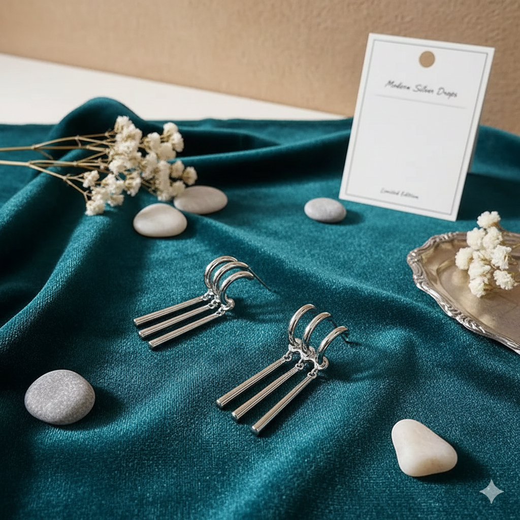 Zoro Anime Earrings - Triple Gold Drop Dangle - One Piece Cosplay Jewelry (1 Pair / 3 Pieces Set)