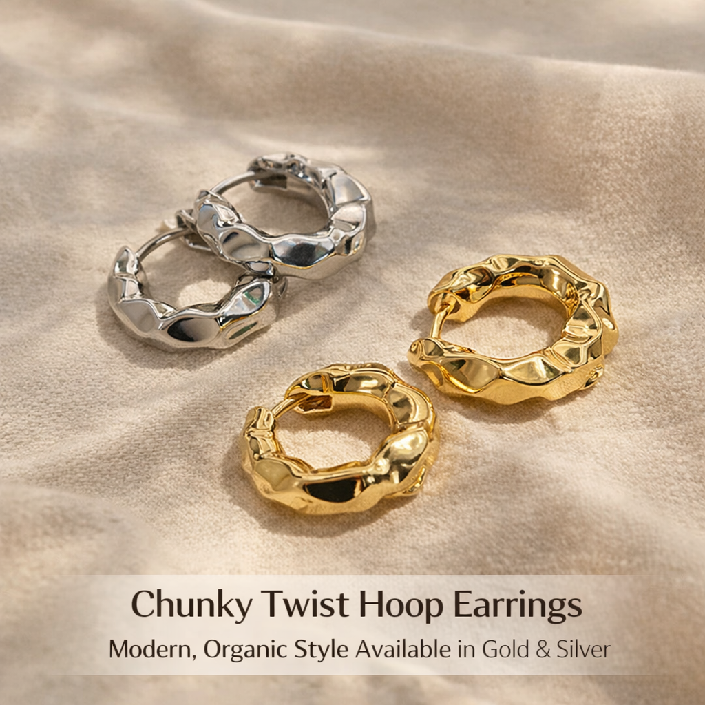 Modern Gold Double Hoop Dangle Earrings with Brilliant Zircon – Chic Minimal Jewelry for Women